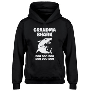 Youth Grandma Shark Kids Hoodie