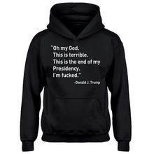 Youth This is the End of my Presidency Kids Hoodie