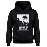 Youth I Want to Believe Flying Spaghetti Monster Kids Hoodie
