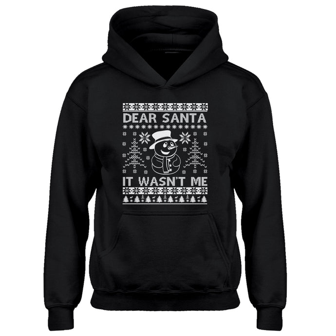 Hoodie Dear Santa It Wasn't Me Kids Hoodie