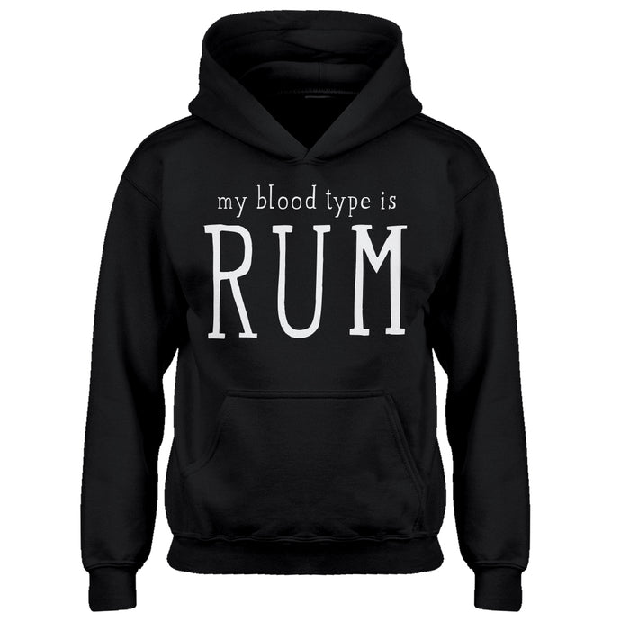 Youth My Blood Type is Rum Kids Hoodie