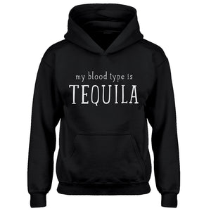 Youth My Blood Type is Tequila Kids Hoodie