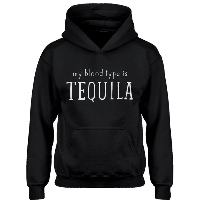 Youth My Blood Type is Tequila Kids Hoodie