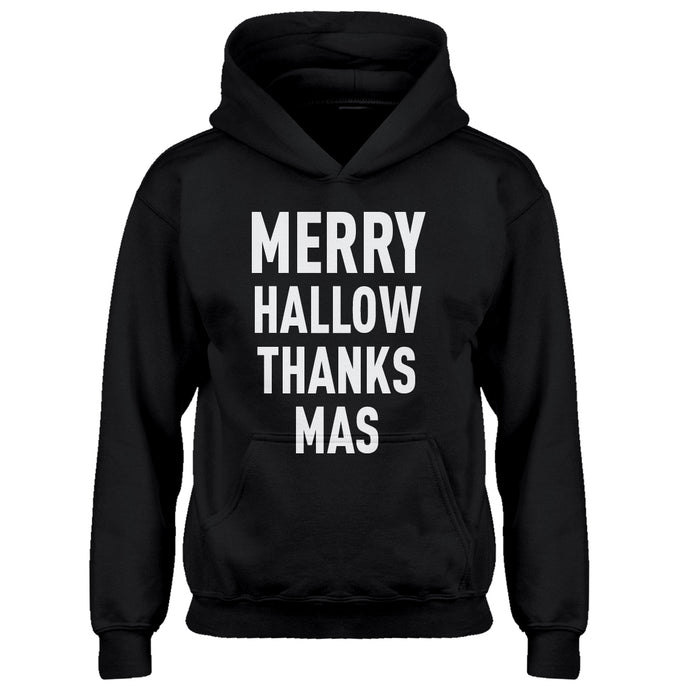 Hoodie Merry Hallow Thanks Mas Kids Hoodie
