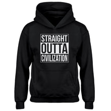 Youth Straight Outta Civilization Kids Hoodie