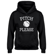 Hoodie Pitch Please Kids Hoodie