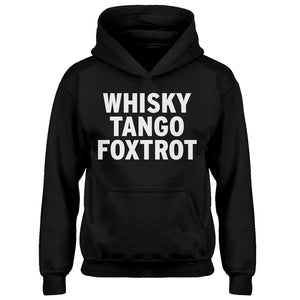 Youth WHISKY TANGO FOXTROT Kids Hoodie