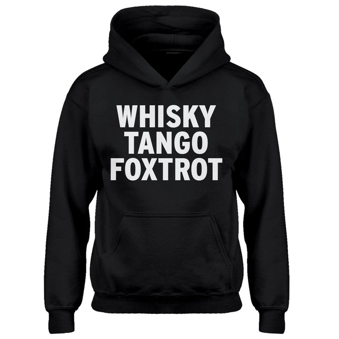 Youth WHISKY TANGO FOXTROT Kids Hoodie