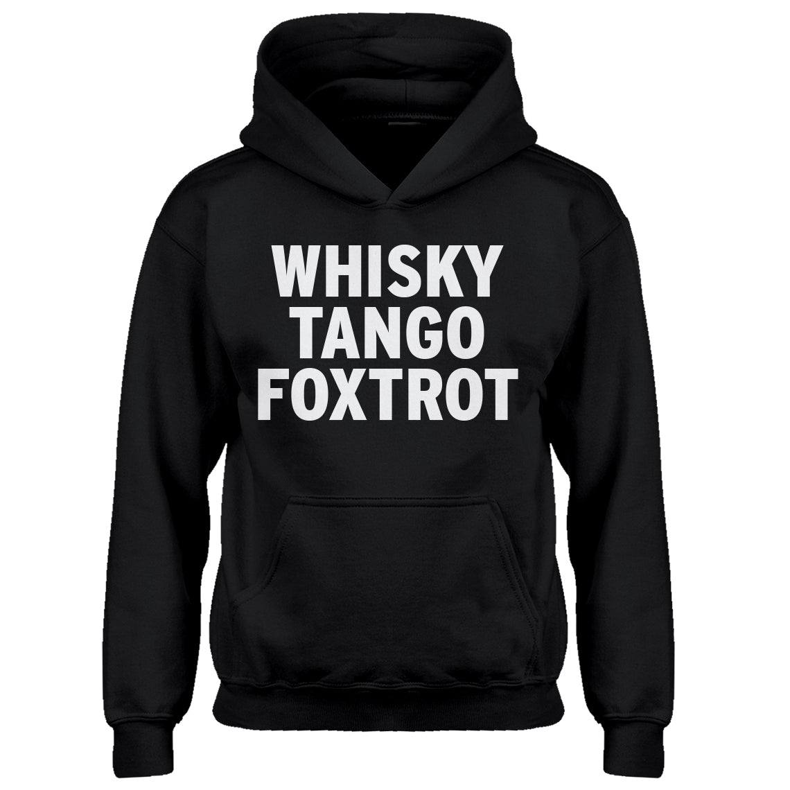 Youth WHISKY TANGO FOXTROT Kids Hoodie
