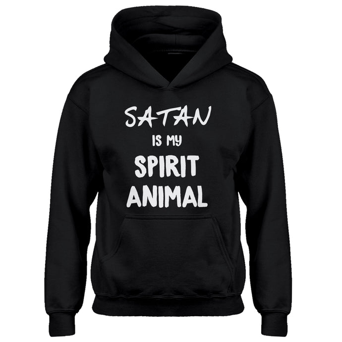 Youth Satan is my Spirit Animal Kids Hoodie