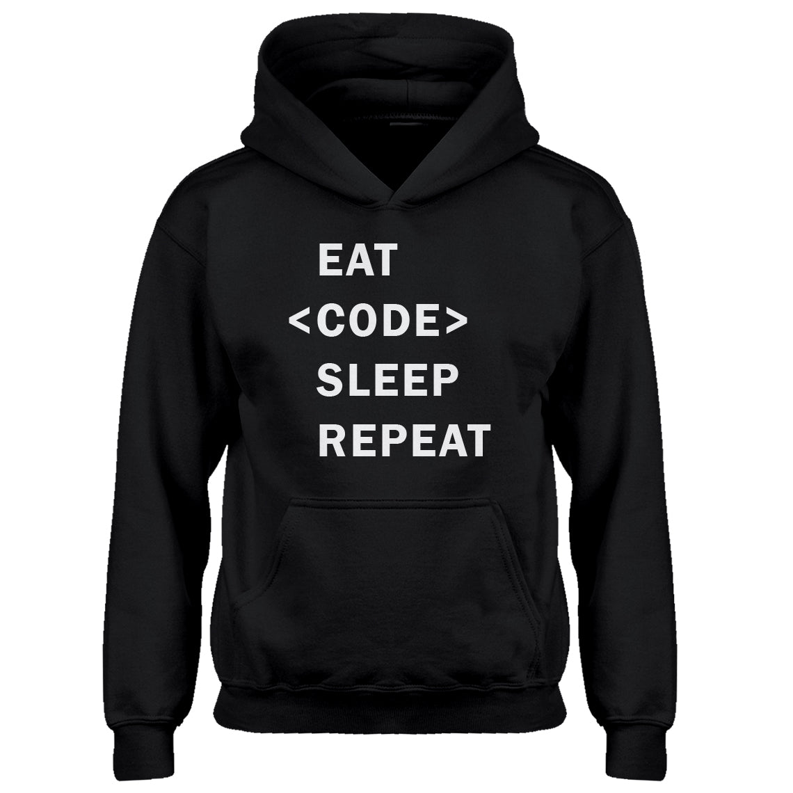 Hoodie Eat Code Sleep Repeat Kids Hoodie
