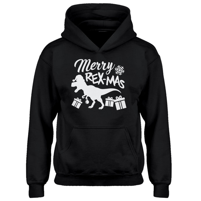 Youth Merry Rex-Mas Kids Hoodie