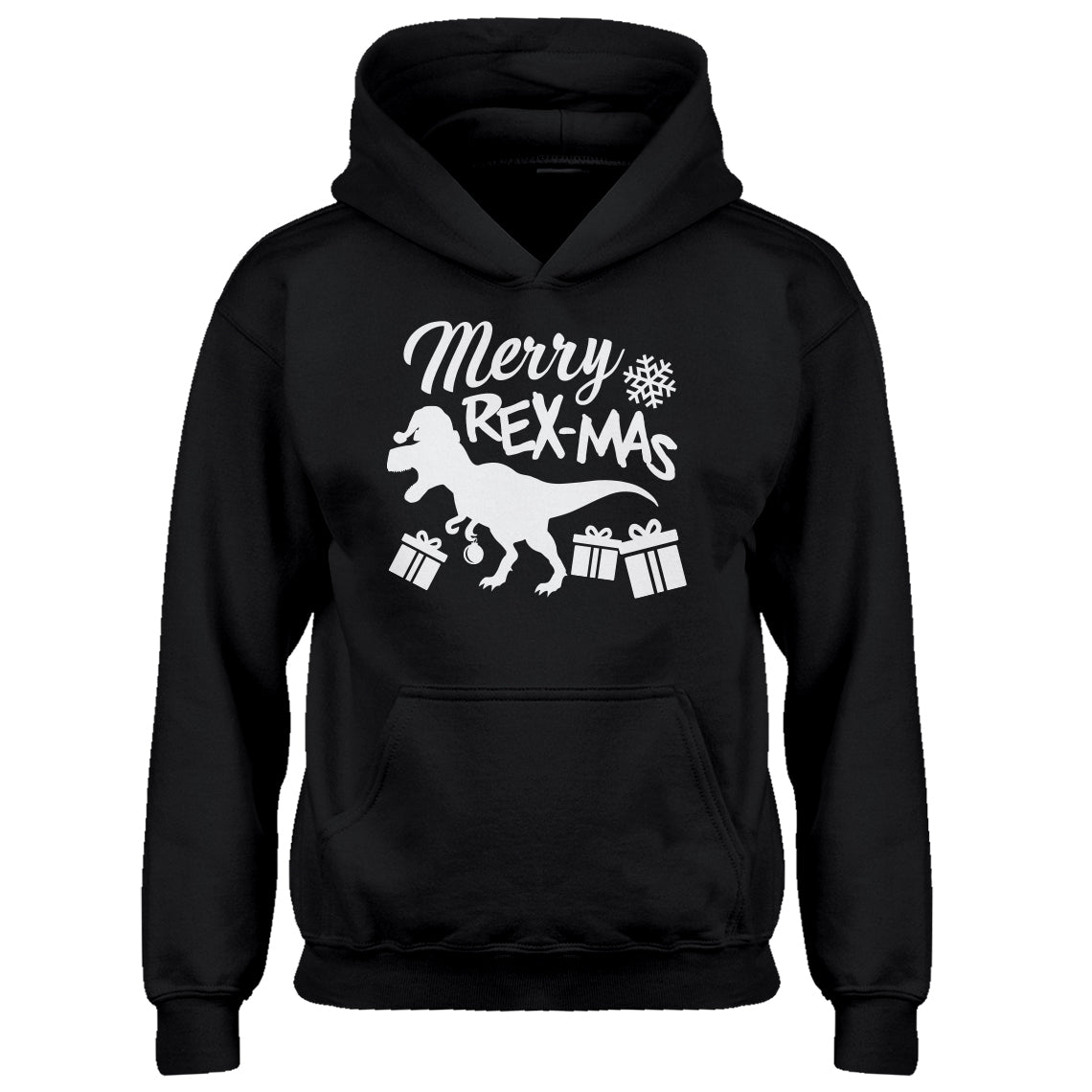Youth Merry Rex-Mas Kids Hoodie