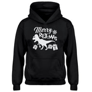 Youth Merry Rex-Mas Kids Hoodie