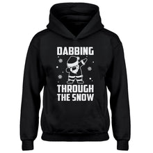 Youth Dabbing through the Snow Kids Hoodie