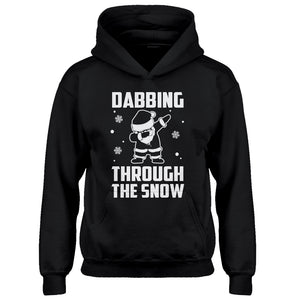 Youth Dabbing through the Snow Kids Hoodie