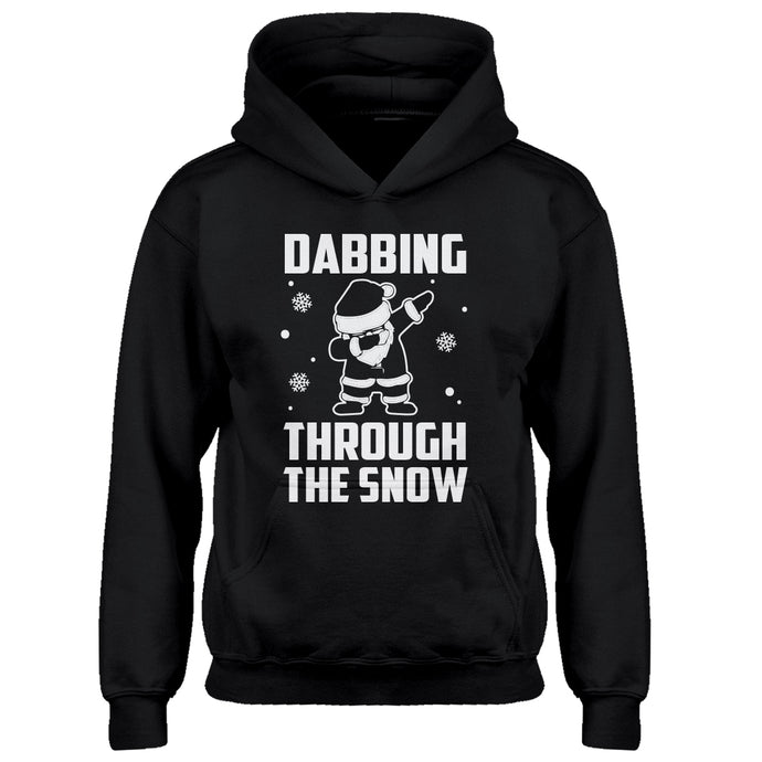 Youth Dabbing through the Snow Kids Hoodie