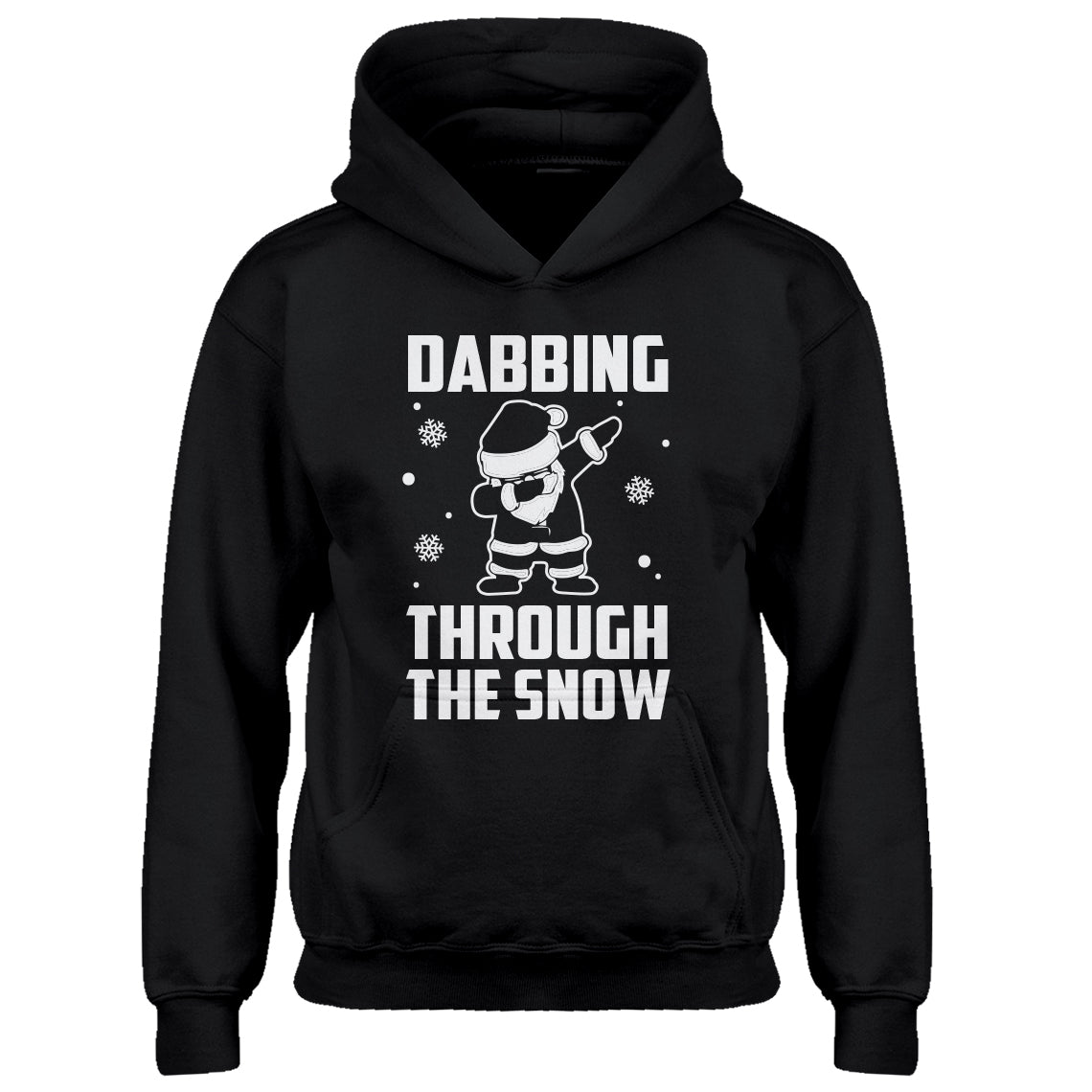 Youth Dabbing through the Snow Kids Hoodie