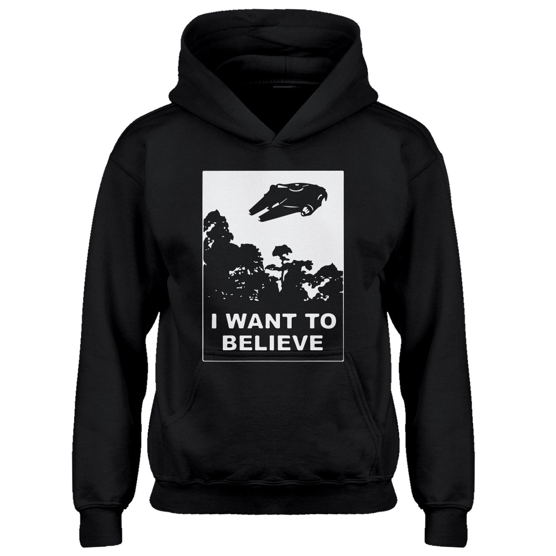 Youth I Want to Believe Star Ship Kids Hoodie