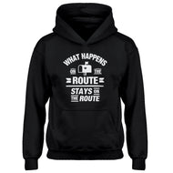 Hoodie What Happens on the Route Stays on the Route Kids Hoodie