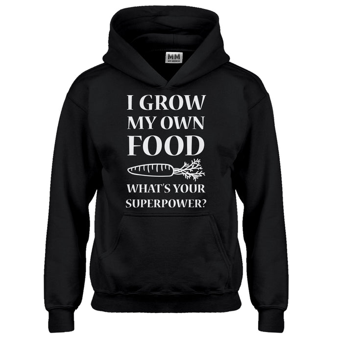 Hoodie I Grow My Own Food Kids Hoodie