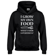Hoodie I Grow My Own Food Kids Hoodie