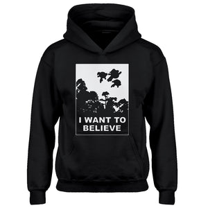 Youth I Want to Believe Super Girls Kids Hoodie