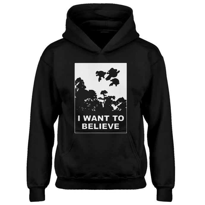 Youth I Want to Believe Super Girls Kids Hoodie