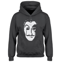 Youth Salvador Dali Face Heist Mask Kids Hoodie