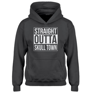 Youth Straight Outta Skull Town Kids Hoodie