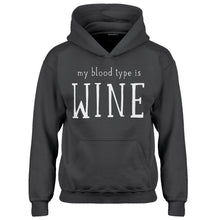 Youth My Blood Type is Wine Kids Hoodie