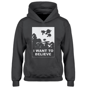 Youth I Want to Believe Super Girls Kids Hoodie