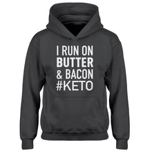 Hoodie I Run on Butter and Bacon Kids Hoodie