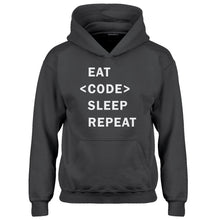 Hoodie Eat Code Sleep Repeat Kids Hoodie