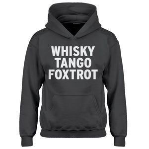 Youth WHISKY TANGO FOXTROT Kids Hoodie