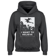 Youth I Want to Believe Fire Dragon Kids Hoodie
