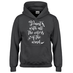 Hoodie Paint with all the Colors of the Wind Kids Hoodie