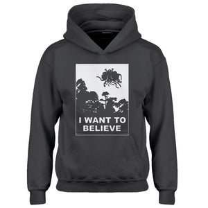 Youth I Want to Believe Flying Spaghetti Monster Kids Hoodie