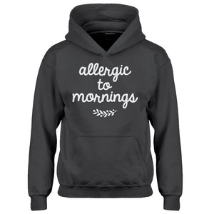 Hoodie Allergic to Mornings Kids Hoodie
