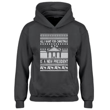 Hoodie All I Want for Christmas is a New President Kids Hoodie