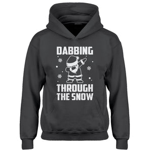 Youth Dabbing through the Snow Kids Hoodie