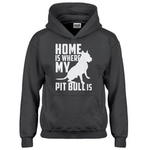 Hoodie Home is Where my Pit Bull is Kids Hoodie