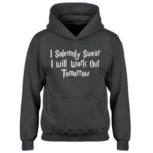 Hoodie Solemnly Swear to Work Out Kids Hoodie