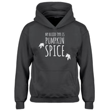 Youth My Blood Type is Pumpkin Spice Kids Hoodie