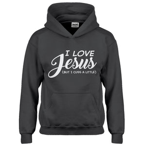 Hoodie I Love Jesus but I Cuss a Little Kids Hoodie