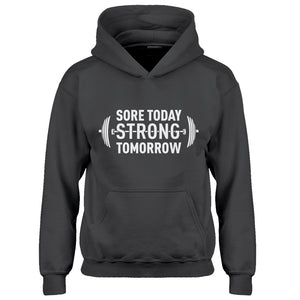 Hoodie Sore Today Strong Tomorrow Kids Hoodie