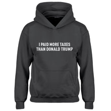 Youth I PAID MORE TAXES THAN DONALD TRUMP Kids Hoodie