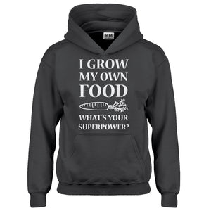 Hoodie I Grow My Own Food Kids Hoodie