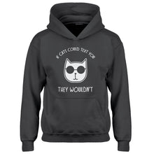 Youth If Cats Could Text Kids Hoodie