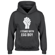 Youth I Stand with Egg Boy Kids Hoodie